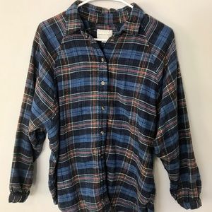 American Eagle Men’s Plaid Soft Button Up Flannel